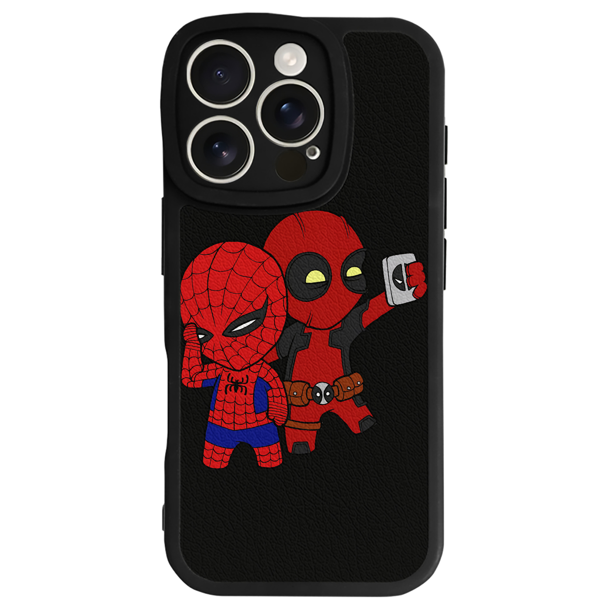 （画像用） Deadpool デッドプール 【iPhone 16シリーズ対応】シリコンスマホケース（レザー調） 材質：シリコン